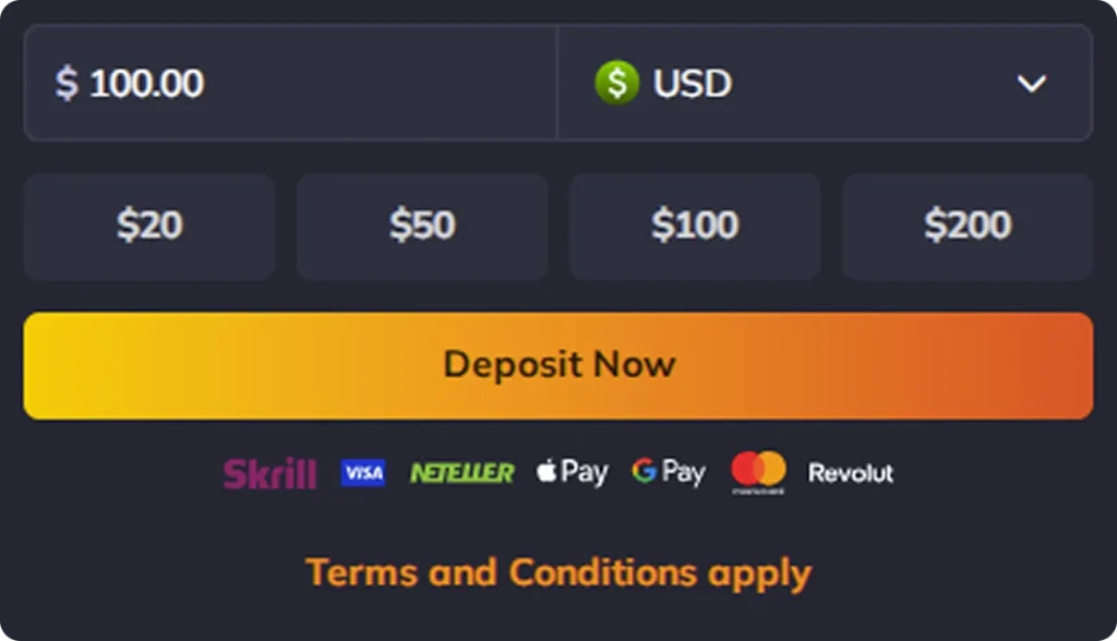 Deposit Now